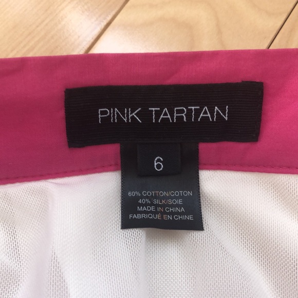 Pink Tartan Pink stripe silk skirt - Picture 2 of 4